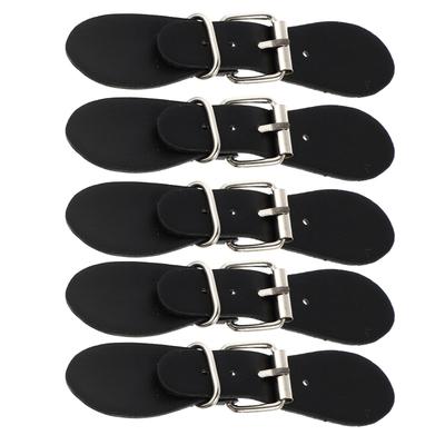 5 Pairs Black Metal Windbreaker Belt Buckle Toggle Clasps Decorative Buttons Coat Closure Dress Waistband Garment Rivets Sewing