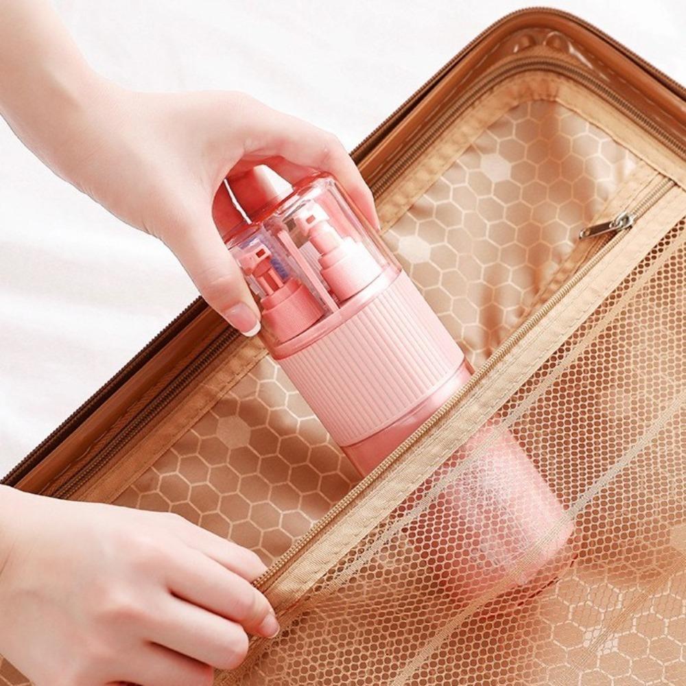 

Lightweight Multifunction Toothpaste Cup Shampoo Storage Portable Travel Cup Outdoor Activities синій