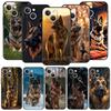 German Shepherd Dog Cartoon Phone Case For iPhone 17 16E 15 16 14 13 12 11 Pro Max 7 8 Plus Soft TPU Back Cover