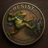 Yousheng Portland Frog Coin Vintage Frog Resist Coin Commemorative Inspirational Challenge Coin Collectible Gift for Inspiration Support Free Spirits