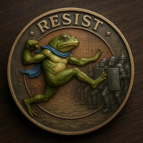 Yousheng Portland Frog Coin Vintage Frog Resist Coin Commemorative Inspirational Challenge Coin Collectible Gift for Inspiration Support Free Spirits