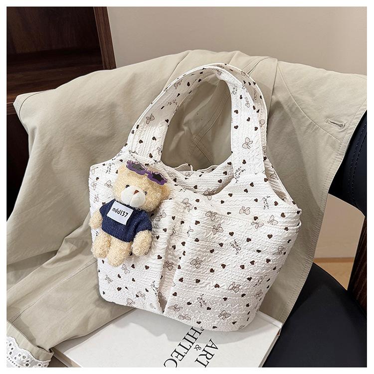 Lunch Box-style Fashionable and Fresh Large-capacity Hand-held Tote Bag