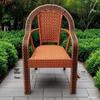 Extra-Thick Rattan Chair for Outdoor or Indoor Terrace Leisure