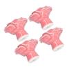4 Set Rose Shaped Handle Modern Ceramic Cabinet Knob for Home Living Room BedroomPink