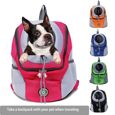 Breathable and Convenient Pet Backpack for Small Dogs - Perfect for Traveling and Outdoors - Provides Comfortable Chest and Back Support