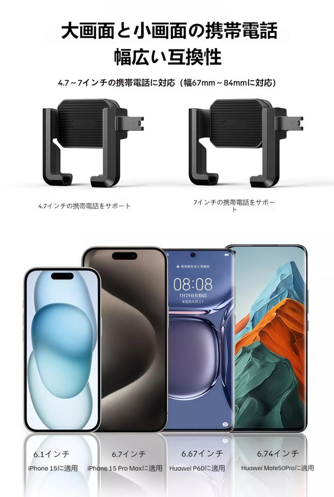 Bike Phone Bicycle Phone Holder with Vibration Lever Operation for Easy Installation and Compatible with Inch iPhones and Android Phones Holder,