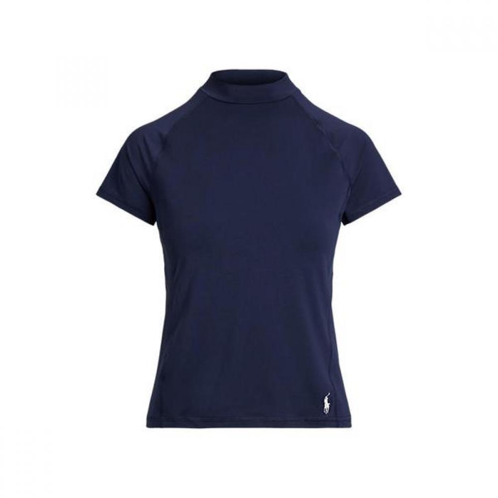Polo Golf Women Stretch Jersey Short Sleeve Mock Neck Wmxgknincu20011410 XS