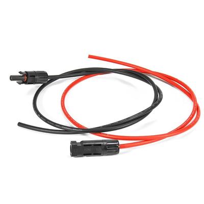 Pack of 2 Solar Panel Extension Cable Extender 10AWG/6mm² Double Layer Insulative Flame Retardant Copper Wire Replacement