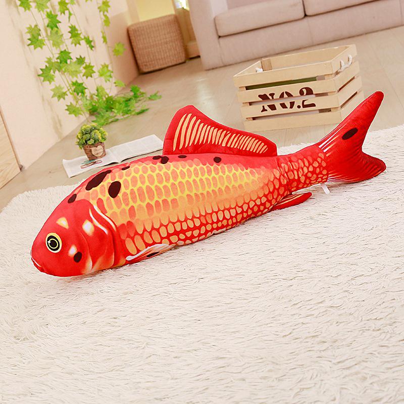 Creative Cartoon Carp Pillow: Back Support & Pet Toy - Valentine's Day Gift for Girls