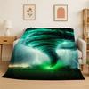 Dragon China Loong Cartoon Flannel Blanket Soft Throw Blanket for Bedroom Living Room Bed Travel Camping Picnic Nap Cover Gift