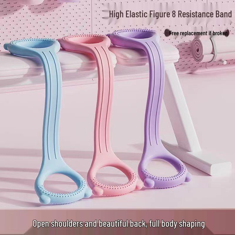 Figure-8 Fitness Band: Women's Chest Expander & Back Training Yoga Elastic