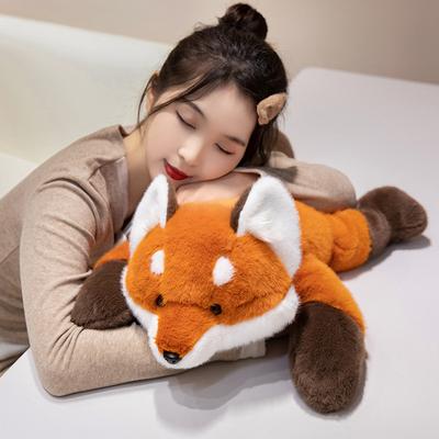 Lie Lie Fox Doll Plush Toy Little Fox Doll Children's Soothing Pillow Ragdoll Birthday Gift