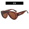 Oversized Oval Pilot Shield Sunglasses Women Big 2025 Luxury Brand Retro Y2K Punk Mirror Sun Glasses For Ladies Shades UV400