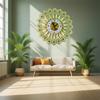 Crystal Leaves Wall Clock None-Ticking Silents Battery Operated Clocks Decorative Wall Clocks for Living Room Decors