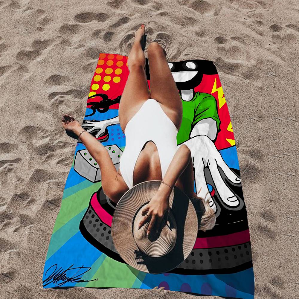 D-Deadmau5 DJ Big Microfiber Beach Towels Quick Dry Towel Sand Beach Towels Pool Towel For Travel Swim Pool Yoga