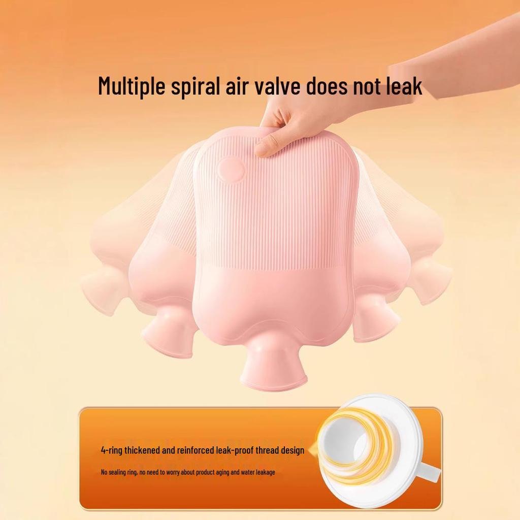 Women's Hot Water Bottle: Warm Compress for Belly - Available In Large & Small Sizes for Hand and Body Warmth