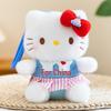 Hello Kitty 6" Pendant Plush Doll with Overalls Keychain