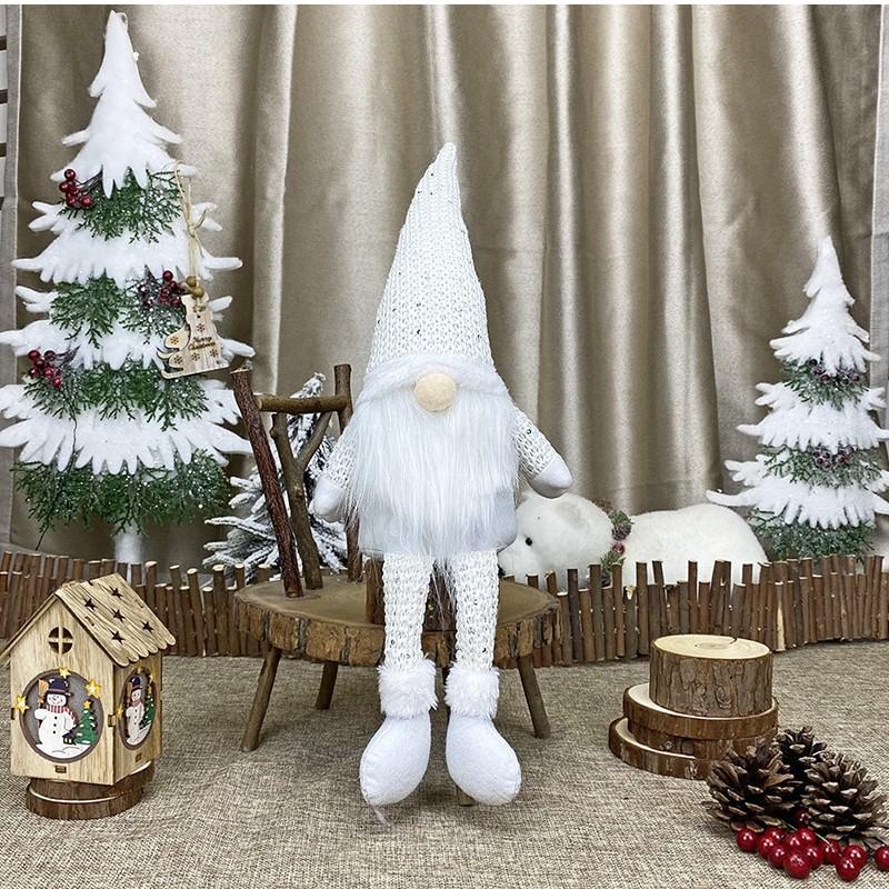Christmas Gnome 2026 Nordic Hanging Leg Doll Faceless Old Man Doll Window Display Dwarf for Home Christmas Tree Decoration Holiday Ornament