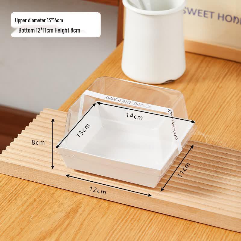 

Square Heightened Sliced Cake Packaging Box