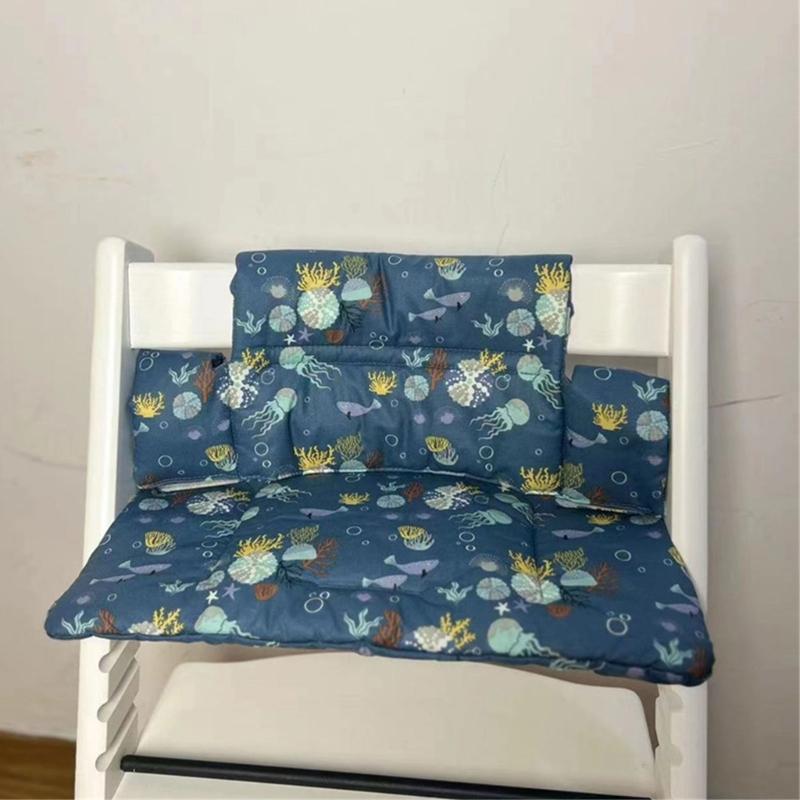 Soft High Chairs Cushions Baby Seats Cover with Graphics Comfortable Cotton Seats Cover High Chairs Accessories
