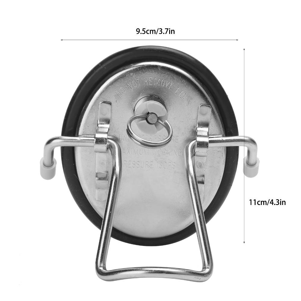 With O-Ring Carbonation Keg Lid Pressure Relief Valve Soda Beer Keg Lid Soda Keg