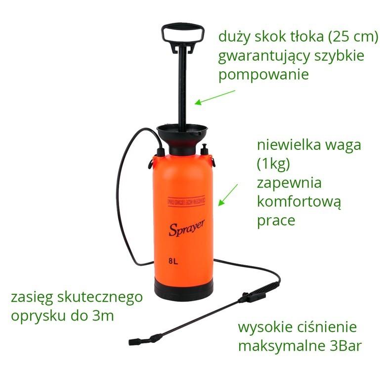 PRESSURE HAND SPRAYER 8L, SPRAYER 89519 TOYA