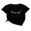 Short-sleeved T-shirt European and American summer new women's fashion casual home commuting versatile round neck short-sleeved T-shirt