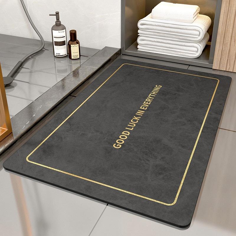 Diatom Mud Floor Mat Dirt-resistant Bathroom Floor Mat High-end Quick-drying Water-absorbing Pad Bathroom Anti-slip Pad Easy-to-maintenance Foot Mat