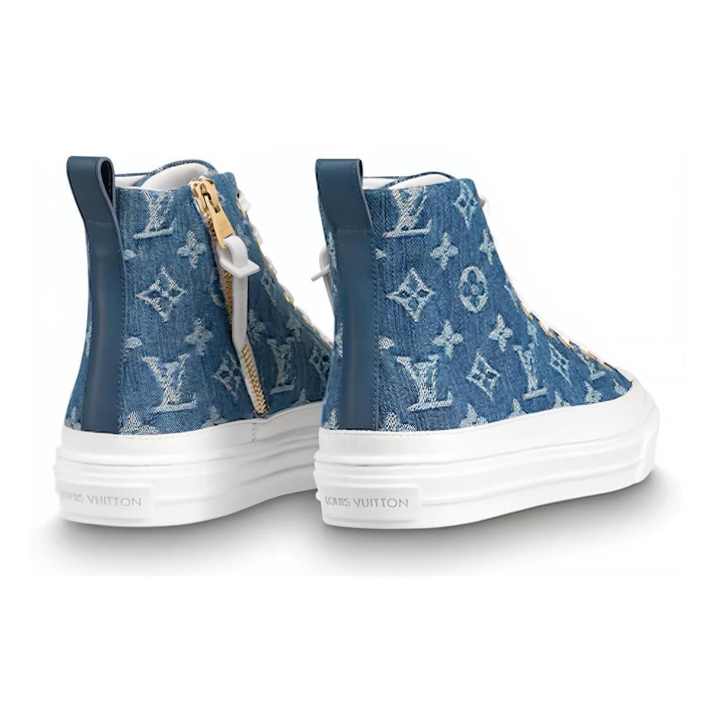 Louis Vuitton Lv Stellar High Top Denim Blue Women's 1A4VT