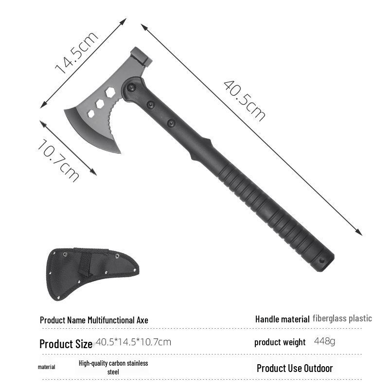 Multifunctional Outdoor Camping and Survival Axe with Saw