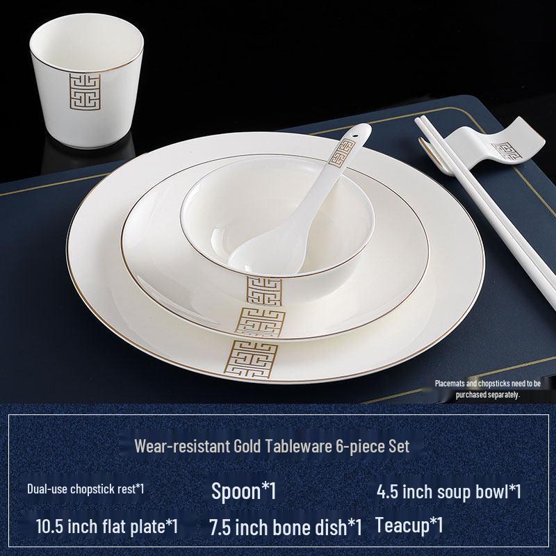 Taozhi Five-Star Hotel Luxury Dinnerware Set