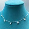 S925 Sterling Sliver 2.5-5CT VVS1 D Color Real Moissanite Chain Necklaces for Women Wedding Fine Jewelry Drop Shipping
