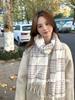 Solid Color Women's Imitation Cashmere Loop Scarf - Warm Autumn/Winter Neck Warmer Trend for Couples and Students