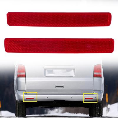 Czerwony reflektor tylnego zderzaka do VW Caravelle (T5) 2003-2015 7E0945105C 7E0945106C