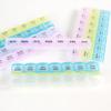 Portable Travel Pill Box Cases Organizer 7 Days 21 Grids 3 Times One Day with Large Compartments for Vitamins Medicine Fish Oils