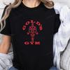 GOLDS GYM Men's Shirt Printed T-shirt GYM Trend Harajuku Short Sleeve Unisex Shirt Pattern Larg