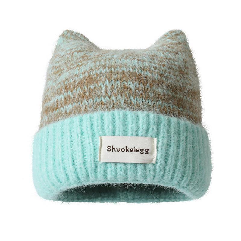 Knit Hat For Women Autumn Winter Acrylic Warm Windproof Cozy Sweater Style For Casual Outdoors