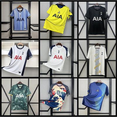 2526 Nový dres Tottenhamu Krátký rukáv Domácí Harvey Van Der Fenrijsally Sport Fotbalový Fotbalový Dres Print Číslo Předzápasová sada