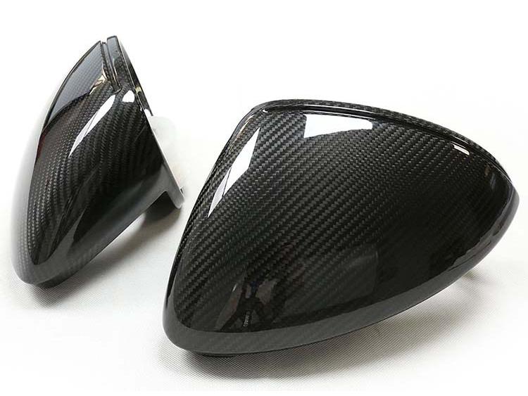 Porsche Cayenne 9Y1 Carbon Fiber Rearview Mirror Cover Replacement