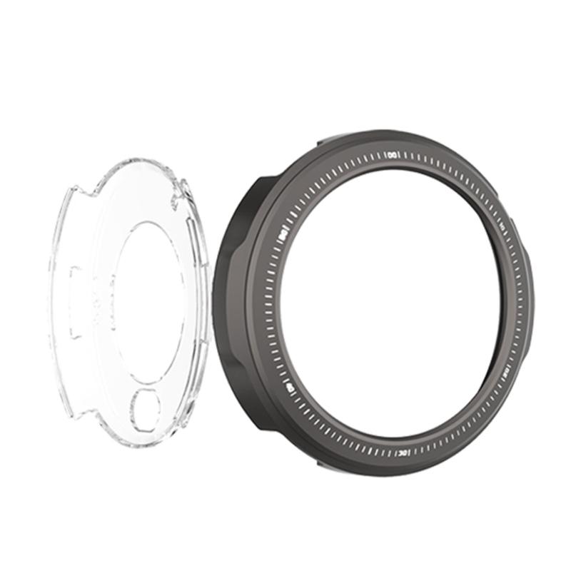 

Ergonomic Premium Metal Protective Case Housing Cover Skin For Balance 2 47mm Smartwatch Daily Impact Resistance Seamless Button Access темно-серого