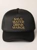 Pink Embroidered More Champagne Please Trucker Cap Adjustable Mesh Baseball Hat For Women