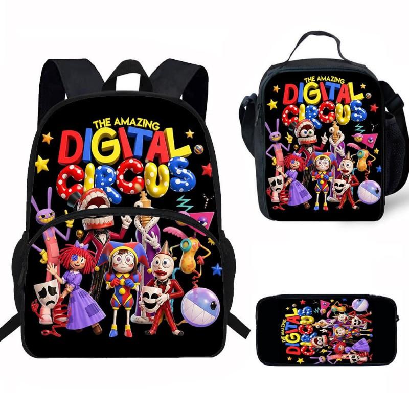 Kinder Cartoon Rucksack Set Grundschüler Mit Lunchtasche Federmäppchen - Leicht Ergonomisch Oxford Stoff