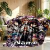 Custom Name Personalized BLEACH Print Blanket, Home Decor, Bedroom, Sofa, Camping, Couch, Gifts for Birthday ChristmasEnthusiasts