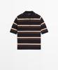 Masimodutti 100% Cotton Striped Knit Polo