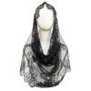 White Lace Veil Delicate Floral Embroidery Breathable Soft Mesh Lightweight Bridal Veil for Formal Church Wedding