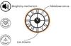 LEJA Wall Clock 47cm Wooden OAK Premium