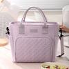 Portable Polyester Lunch Bag Waterproof Leakproof Insulated Cooler Bag Large Capacity Collapsible Lunch Pouch for School Work