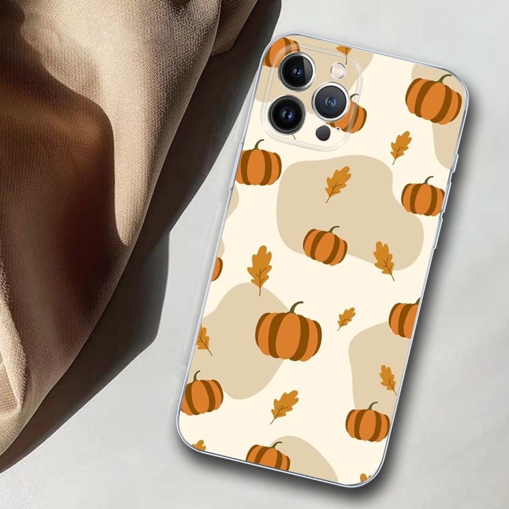 Pumpkin Phone Case For iPhone 14 11 12 13 Mini Pro XS Max Cover 6 7 8 Plus X XR SE 2020 Funda Shell