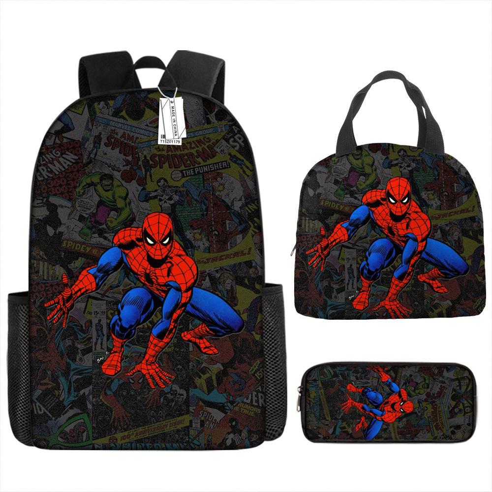 Backpack Elementary School Bag Children'S Lunch Bag Pencil Case Three-Piece Set