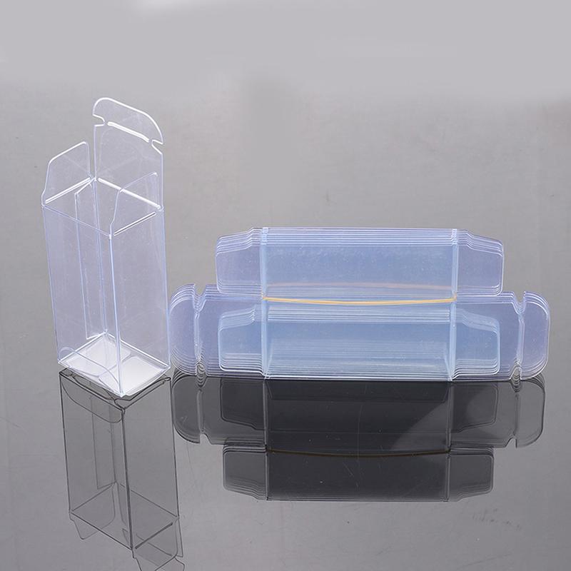 50/100 Stück PVC Vitrine Kunststoffe Kleine Klare Aufbewahrungsbox Für Matchbox Automodell Staubdichter Schutzbehälter Spielzeugzubehör